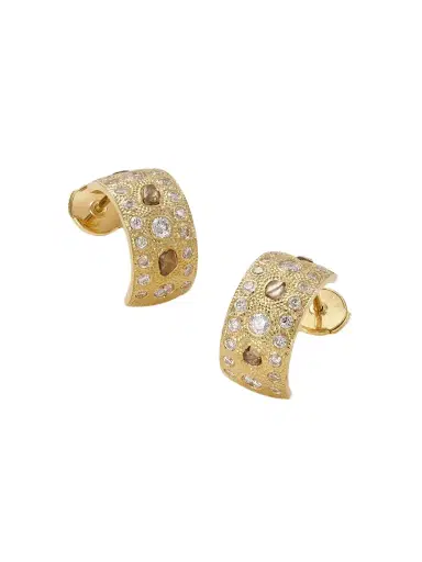 De Beers London Talisman 18-karat Gold Diamond Hoop Earrings | Thumbnail 1 De Beers London Talisman 18-karat Gold Diamond Hoop Earrings | Thumbnail 1
