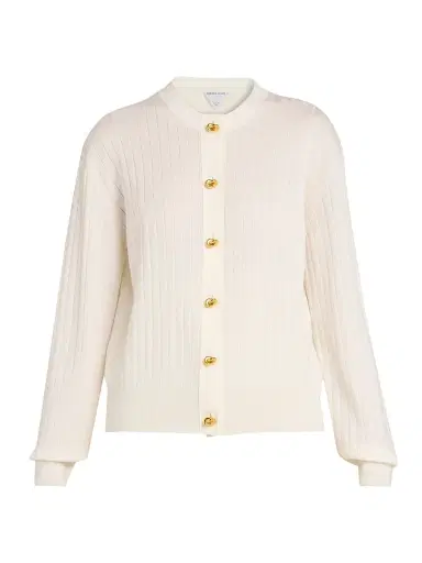 Bottega Veneta Women's Rib-Knit Wool Cardigan | Thumbnail 1 Bottega Veneta Women's Rib-Knit Wool Cardigan | Thumbnail 1