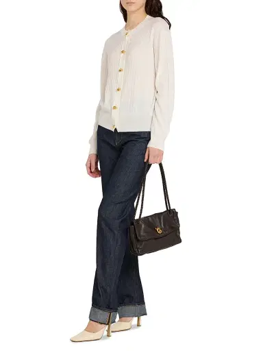 Bottega Veneta Women's Mid-Rise Straight-Leg Jeans - Indigo - Size 8 | Thumbnail 2 Bottega Veneta Women's Mid-Rise Straight-Leg Jeans - Indigo - Size 8 | Thumbnail 2