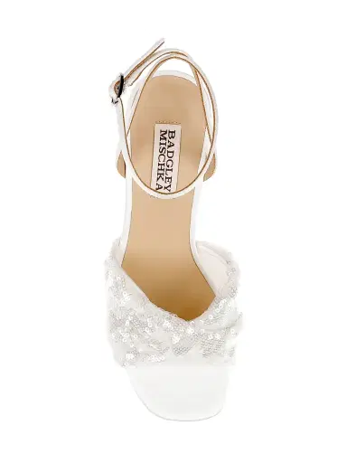 BADGLEY MISCHKA Women's Gema 70MM Sequined Sandals | Thumbnail 5 BADGLEY MISCHKA Women's Gema 70MM Sequined Sandals | Thumbnail 5