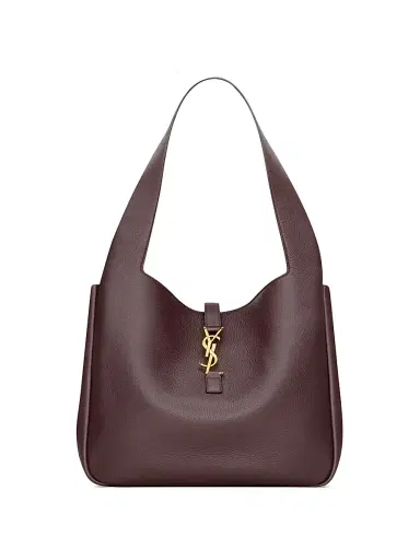 Saint Laurent Women's Le 5 ÿ 7 Bea in Grained Leather Tote Bag - Raisin | Thumbnail 3 Saint Laurent Women's Le 5 ÿ 7 Bea in Grained Leather Tote Bag - Raisin | Thumbnail 3