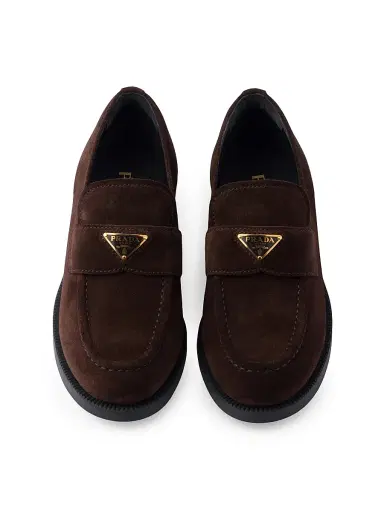 Prada Women's Suede Loafers | Thumbnail 2 Prada Women's Suede Loafers | Thumbnail 2