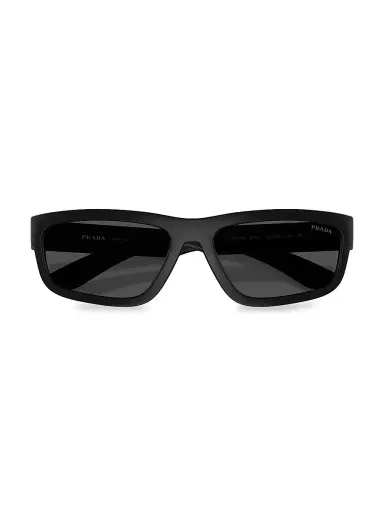Prada Men's 59MM Rectangular Sunglasses | Thumbnail 5 Prada Men's 59MM Rectangular Sunglasses | Thumbnail 5