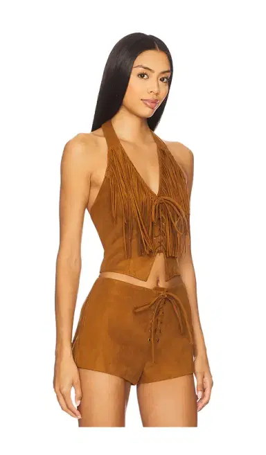 Lovers and Friends Noella Faux Suede Top | Thumbnail 2 Lovers and Friends Noella Faux Suede Top | Thumbnail 2