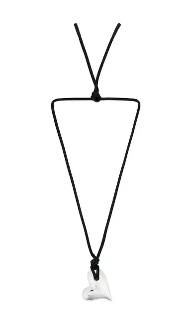 Jenny Bird Art Heart On A String Necklace | Thumbnail 1 Jenny Bird Art Heart On A String Necklace | Thumbnail 1