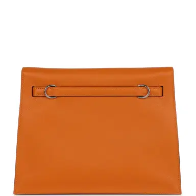 HERMÈS Hermes Kelly Danse Abricot Verso Evercolor Palladium Hardware | Thumbnail 4 HERMÈS Hermes Kelly Danse Abricot Verso Evercolor Palladium Hardware | Thumbnail 4