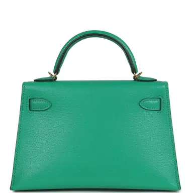 HERMÈS Hermes Kelly Sellier 20 Menthe Chevre Chamkila Gold Hardware | Thumbnail 4 HERMÈS Hermes Kelly Sellier 20 Menthe Chevre Chamkila Gold Hardware | Thumbnail 4