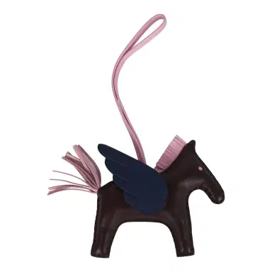 HERMÈS Hermes Pegase Rodeo Bag Charm MM Rouge Sellier, Mauve Sylvestre and Bleu Saphir Milo Lambskin | Thumbnail 2 HERMÈS Hermes Pegase Rodeo Bag Charm MM Rouge Sellier, Mauve Sylvestre and Bleu Saphir Milo Lambskin | Thumbnail 2