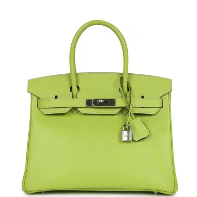 HERMÈS Pre-owned Hermes Birkin 30 Kiwi Candy Epsom Palladium Hardware | Thumbnail 1 HERMÈS Pre-owned Hermes Birkin 30 Kiwi Candy Epsom Palladium Hardware | Thumbnail 1