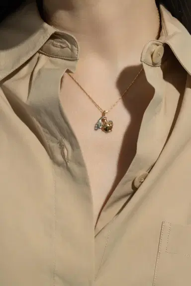 Brent Neale Small Aquarius Zodiac Necklace | Thumbnail 2 Brent Neale Small Aquarius Zodiac Necklace | Thumbnail 2