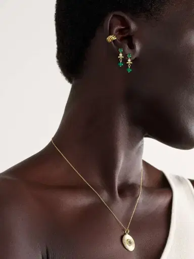 Ileana Makri 18-karat Gold Multi-stone Earrings | Thumbnail 4 Ileana Makri 18-karat Gold Multi-stone Earrings | Thumbnail 4