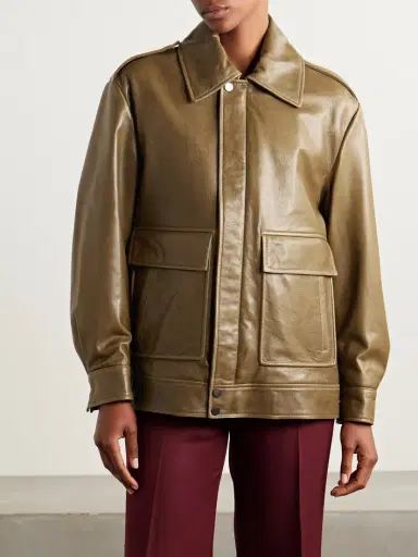 Nour Hammour Drey Textured-leather Jacket | Thumbnail 3 Nour Hammour Drey Textured-leather Jacket | Thumbnail 3