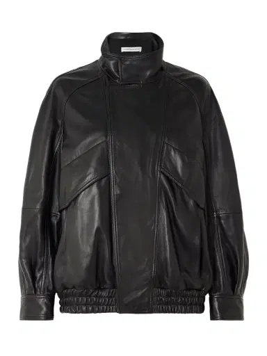 Nour Hammour Ariste Oversized Paneled Leather Jacket | Thumbnail 1 Nour Hammour Ariste Oversized Paneled Leather Jacket | Thumbnail 1