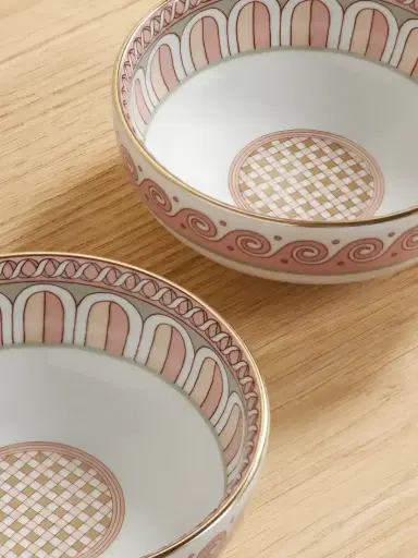 La DoubleJ Set Of Two Gold-plated Porcelain Snack Bowls | Thumbnail 3 La DoubleJ Set Of Two Gold-plated Porcelain Snack Bowls | Thumbnail 3