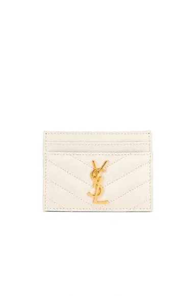 Saint Laurent Monogramme Quilted Credit Card Case | Thumbnail 1 Saint Laurent Monogramme Quilted Credit Card Case | Thumbnail 1
