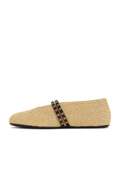 Alaïa Straw Ballerina Flat | Thumbnail 5 Alaïa Straw Ballerina Flat | Thumbnail 5
