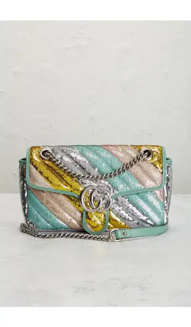 Gucci Sequin GG Marmont Shoulder Bag | Thumbnail 2 Gucci Sequin GG Marmont Shoulder Bag | Thumbnail 2