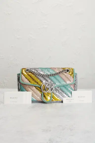 Gucci Sequin GG Marmont Shoulder Bag | Thumbnail 11 Gucci Sequin GG Marmont Shoulder Bag | Thumbnail 11