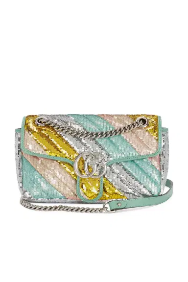 Gucci Sequin GG Marmont Shoulder Bag | Thumbnail 3 Gucci Sequin GG Marmont Shoulder Bag | Thumbnail 3