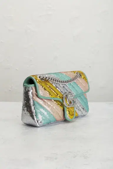 Gucci Sequin GG Marmont Shoulder Bag | Thumbnail 6 Gucci Sequin GG Marmont Shoulder Bag | Thumbnail 6
