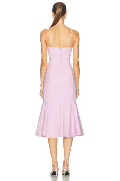 SIMKHAI Kimmy Midi Dress | Thumbnail 3 SIMKHAI Kimmy Midi Dress | Thumbnail 3