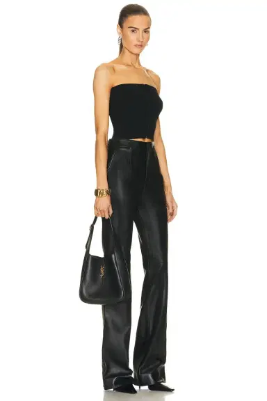 Saint Laurent Small Le 5 A 7 Supple Hobo Bag | Thumbnail 2 Saint Laurent Small Le 5 A 7 Supple Hobo Bag | Thumbnail 2