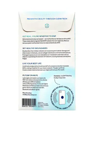 SAVEFACE NBV(no bad vibes) Coin Anti-Radiation Blocking Decal | Thumbnail 2 SAVEFACE NBV(no bad vibes) Coin Anti-Radiation Blocking Decal | Thumbnail 2
