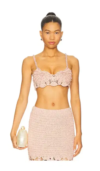 retrofete Bellini Crochet Top | Thumbnail 1 retrofete Bellini Crochet Top | Thumbnail 1