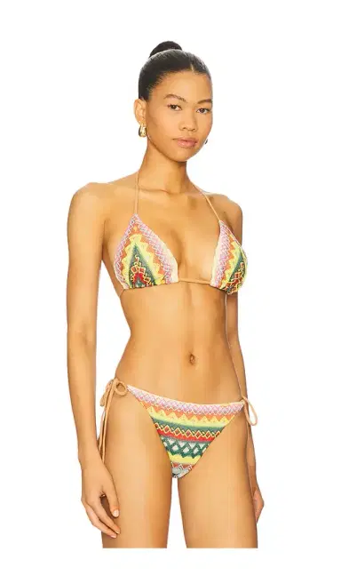 Luli Fama Triangle Bikini Top | Thumbnail 2 Luli Fama Triangle Bikini Top | Thumbnail 2