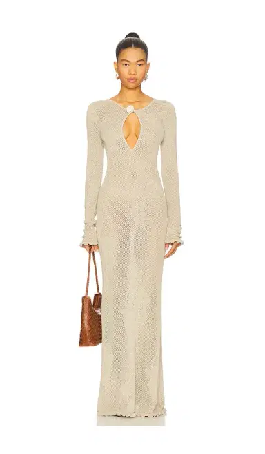 Mirror Palais Rose Pointelle Dress | Thumbnail 1 Mirror Palais Rose Pointelle Dress | Thumbnail 1