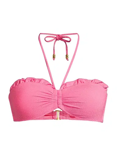 Change of Scenery Women's Alexis Metallic Bikini Top - Hibiscus Metallic - Size Medium | Thumbnail 1 Change of Scenery Women's Alexis Metallic Bikini Top - Hibiscus Metallic - Size Medium | Thumbnail 1