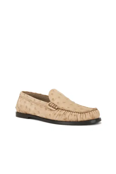Saint Laurent Ostrich Leather Loafer | Thumbnail 2 Saint Laurent Ostrich Leather Loafer | Thumbnail 2