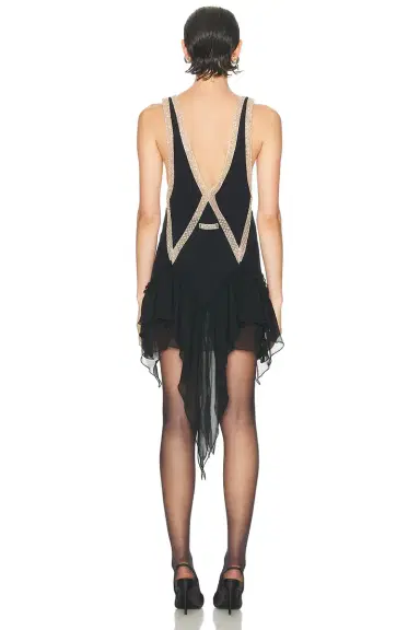 The Attico Embroidered Mini Dress | Thumbnail 3 The Attico Embroidered Mini Dress | Thumbnail 3