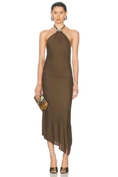 The Attico Halter Neck Gown | Thumbnail 3 The Attico Halter Neck Gown | Thumbnail 3