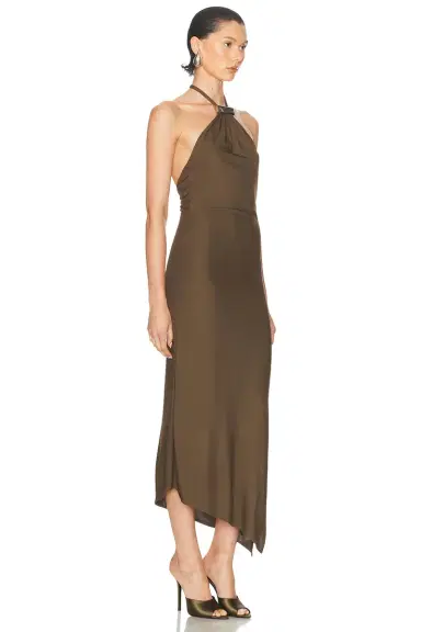 The Attico Halter Neck Gown | Thumbnail 4 The Attico Halter Neck Gown | Thumbnail 4