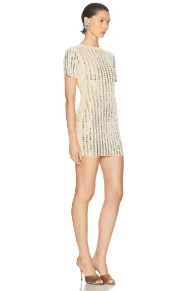 David Koma All Over Rhinestone Mini Dress | Thumbnail 2 David Koma All Over Rhinestone Mini Dress | Thumbnail 2