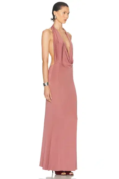 LaPointe Lightweight Jersey Deep Cowl Neck Gown | Thumbnail 2 LaPointe Lightweight Jersey Deep Cowl Neck Gown | Thumbnail 2