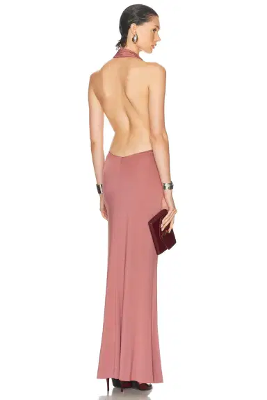 LaPointe Lightweight Jersey Deep Cowl Neck Gown | Thumbnail 4 LaPointe Lightweight Jersey Deep Cowl Neck Gown | Thumbnail 4