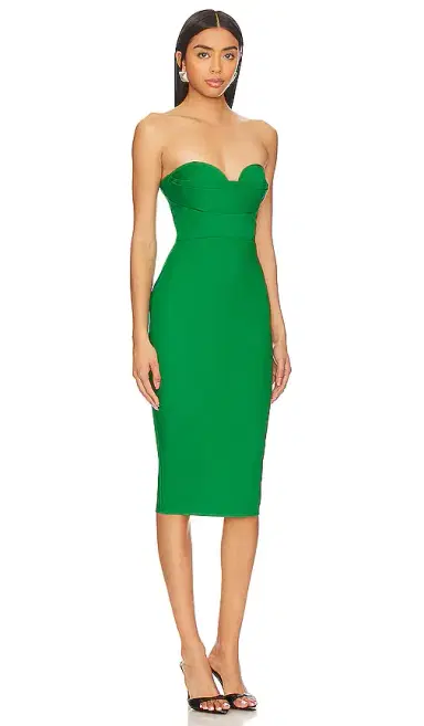 MORE TO COME Sophia Strapless Midi Dress | Thumbnail 2 MORE TO COME Sophia Strapless Midi Dress | Thumbnail 2