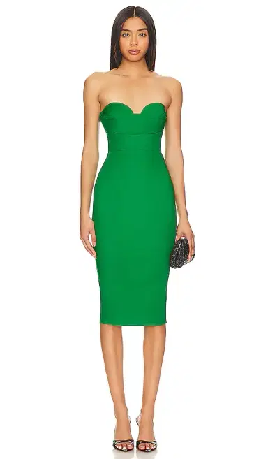 MORE TO COME Sophia Strapless Midi Dress | Thumbnail 1 MORE TO COME Sophia Strapless Midi Dress | Thumbnail 1