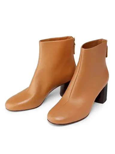 3.1 Phillip Lim Women's Nadia Soft Heel 75MM Leather Booties - Camel | Thumbnail 2 3.1 Phillip Lim Women's Nadia Soft Heel 75MM Leather Booties - Camel | Thumbnail 2