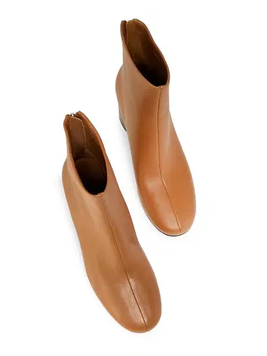 3.1 Phillip Lim Women's Nadia Soft Heel 75MM Leather Booties - Camel | Thumbnail 4 3.1 Phillip Lim Women's Nadia Soft Heel 75MM Leather Booties - Camel | Thumbnail 4
