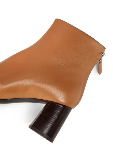 3.1 Phillip Lim Women's Nadia Soft Heel 75MM Leather Booties - Camel | Thumbnail 6 3.1 Phillip Lim Women's Nadia Soft Heel 75MM Leather Booties - Camel | Thumbnail 6