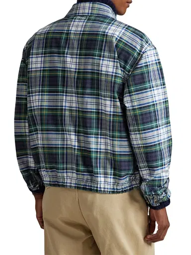 Polo Ralph Lauren Men's Yankees Plaid Oxford Jacket | Thumbnail 4 Polo Ralph Lauren Men's Yankees Plaid Oxford Jacket | Thumbnail 4