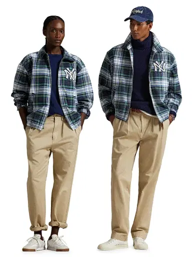 Polo Ralph Lauren Men's Yankees Plaid Oxford Jacket | Thumbnail 5 Polo Ralph Lauren Men's Yankees Plaid Oxford Jacket | Thumbnail 5