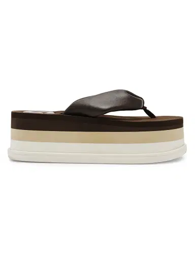 Cult Gaia Women's Leather Platform Sandals - Luwak Multi - Size 11 | Thumbnail 1 Cult Gaia Women's Leather Platform Sandals - Luwak Multi - Size 11 | Thumbnail 1