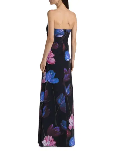 Chiara Boni La Petite Robe Women's Yass Floral Strapless Gown | Thumbnail 5 Chiara Boni La Petite Robe Women's Yass Floral Strapless Gown | Thumbnail 5