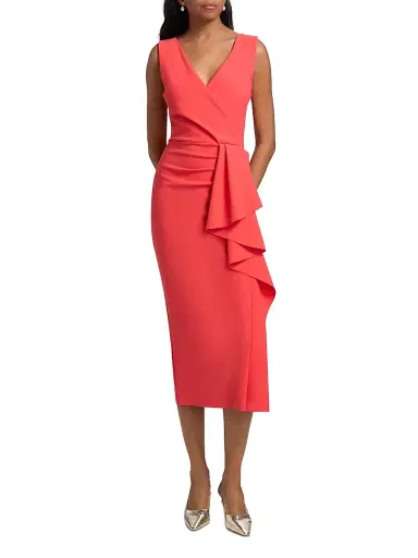 Chiara Boni La Petite Robe Women's Sayon Drape Sheath Cocktail Dress | Thumbnail 2 Chiara Boni La Petite Robe Women's Sayon Drape Sheath Cocktail Dress | Thumbnail 2