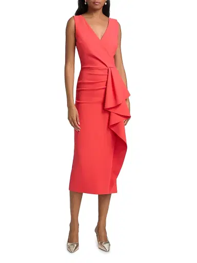 Chiara Boni La Petite Robe Women's Sayon Drape Sheath Cocktail Dress | Thumbnail 3 Chiara Boni La Petite Robe Women's Sayon Drape Sheath Cocktail Dress | Thumbnail 3
