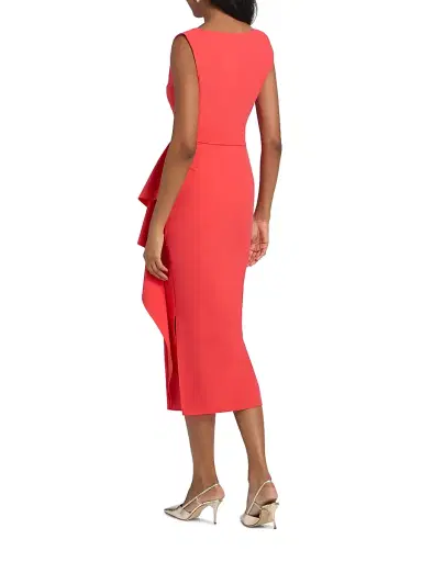 Chiara Boni La Petite Robe Women's Sayon Drape Sheath Cocktail Dress | Thumbnail 5 Chiara Boni La Petite Robe Women's Sayon Drape Sheath Cocktail Dress | Thumbnail 5